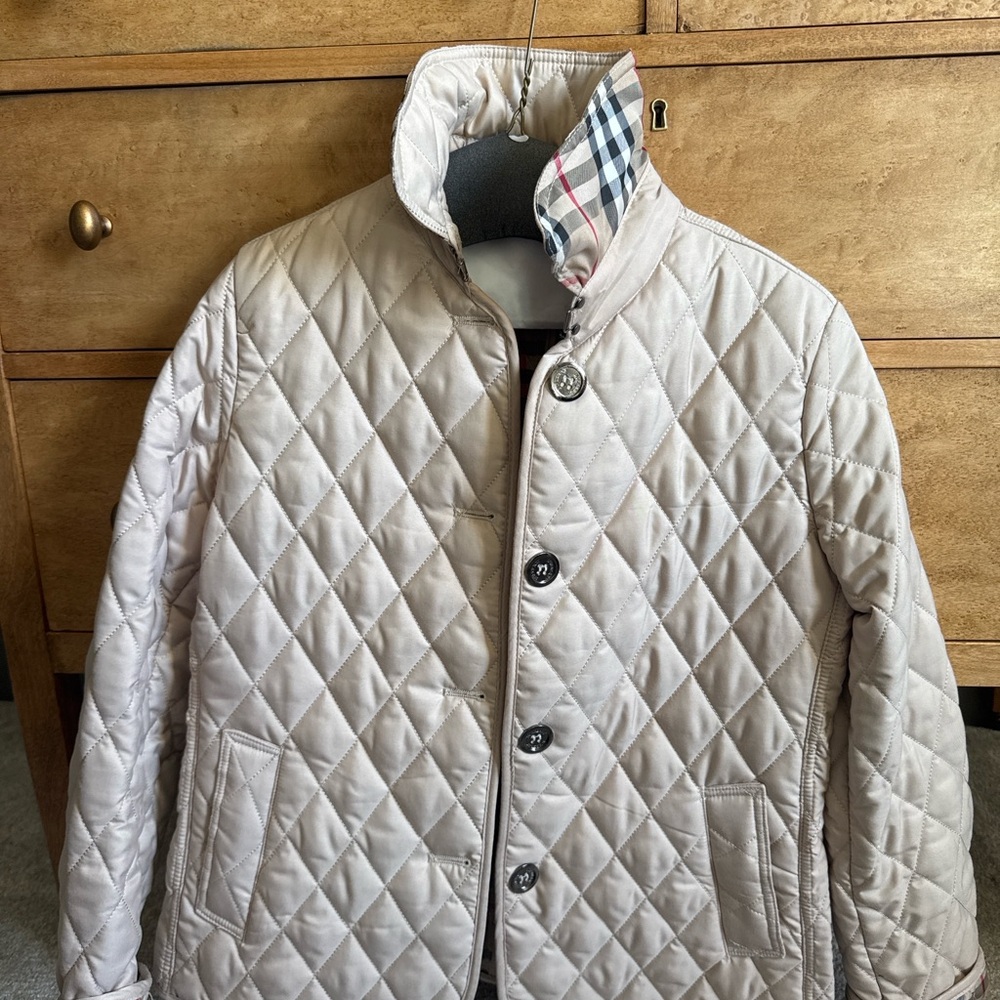 Burberry Quilted Jacket with Check Lining